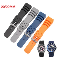20mm 22mm 24mm Diving Rubber Watch Strap Waterproof Silicone Sport Wrist Band Bracelet Watchband for Seiko Diver Scuba for Casio