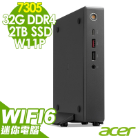 Acer 宏碁 Revo Box RB610 商用迷你電腦(Celeron7305/32G/2TB SSD/W11P)