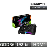 技嘉AORUS RTX 3060 ELITE 12G REV2.0 顯示卡(LHR版本 鎖算力)+Z590 AORUS ELITE AX 主機板