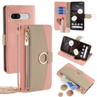 Wallet Crossbody Lanyard Leather Phone Case Suitable for Google Pixel 5 Pixel 4 3A 4 XL 4A 5G 6 6A 7 7A