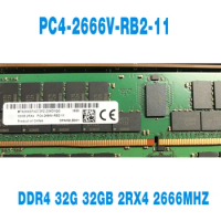 1PCS For Micron DDR4 32G 32GB 2RX4 PC4-2666V-RB2-11 2666MHZ Memory