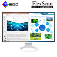 EIZO FlexScan EV2781 27吋/USB-TypeC/低藍光低閃頻寬螢幕-白色