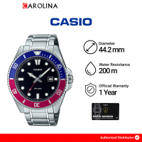 Jam Tangan Pria Casio Diver Marlin Duro Pepsi MDV-107D-1A3 Black Dial