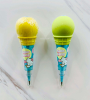 【震撼精品百貨】Hello Kitty 凱蒂貓~日本SANRIO三麗鷗 KITTY免銷鉛筆-冰淇淋造型-黃綠色-2入*21087