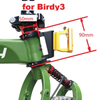 For Birdy3 For P40 Front Carrier Block Head Basket Pig Nose Bag Seat Front Shelf Seat Adapter Aluminum Alloy CNC