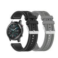 22mm Silicone Nylon Strap For TicWatch Pro 3 Ultra GPS LTE Smart Watch Band For Ticwatch GTX GTH 2 S2 E2 Wristband Bracelets