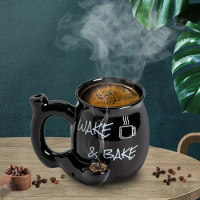 1pcs 400ml/14.08 oz Coffee Mug Handle, Ceramic Mugs, Milk Mugs, Juice Mugs, Smoking Ceramic Coffee Mugs, Handmade Novelty Gifts