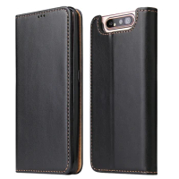 Leather Flip Cover Case for Samsung Galaxy A20, A30, A40, A50, A70, A80, Card Slot, Luxury, Business, Phone Bag