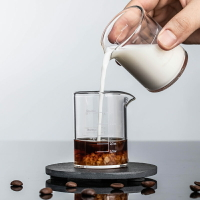 耐熱玻璃濃縮咖啡小盅司杯意式刻度咖啡量杯shot杯家用醬料杯2只
