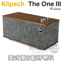 美國 Klipsch ( The One III／Walnut ) 美式復古無線藍牙喇叭-胡桃木色 -原廠公司貨 [可以買]【APP下單9%回饋】