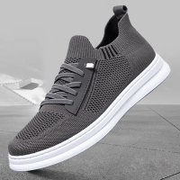 Men's shoes for spring and summer, new canvas shoes, breathable ice silk mesh slip-on shoes, comfort