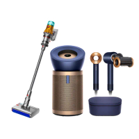 【dyson 戴森】V12s 乾溼洗地吸塵器+ BP04 清淨機(普魯士藍及金色)+ HD15 吹風機 (普魯士藍禮盒版)(超值組)