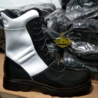 sepatu pdl provost polri kulit asli