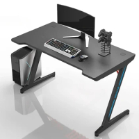Nordic Metal E-sports Table Desktop Computer Desks for Study Home Carbon Fiber Technology Sense RGB Gaming Desk and Chair Set T