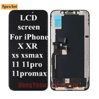5PCS LCD Display For iPhone X XR XS Max Touch Screen Replacement For iPhone 11 11 Pro Max Pantalla AAA+++3D Touch No Dead Pixel