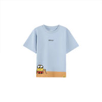 【GIORDANO 佐丹奴】童裝小小兵聯名印花上衣 minions系列(31 低調藍)