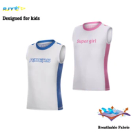 RJYC 2021 Summer Cycling Jersey Children's Balance Bike Clothing Vest Boys T-Shirt Skin-Friendly Quick-Drying Sportswear
