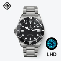 IPOSE IX&amp;DAO LHD Men Titanium Watch Mechanical Watches Sapphire Stainless Steel Diving Automatic Watches PT5000 BGW-9 Wristwatch