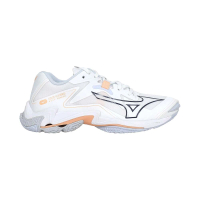 MIZUNO 美津濃 WAVE LIGHTNING Z8 女排球鞋- 美津濃 訓練 白橘黑(V1GC240035)