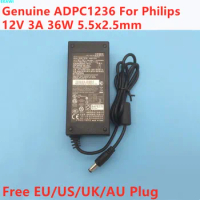 Genuine 12V 3A 36W ADPC1236 DA-36Q12 AC Adapter For Philips 234CL2 229CL2 239CL2 224CL2 227E4LH VL2040 HP X23LED Power Supply