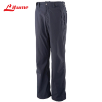 【Litume】E8729男款Abletex防風防水透氣保暖雨褲(台灣防水防風透氣布料雨褲拉鍊口袋刷毛內裡)