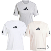 Adidas 短袖上衣 女裝 Z.N.E. 灰/白/粉【運動世界】JD9590/JE7857/JF4781