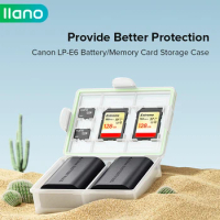 Llano Camera Battery Storage Box Can Hold 2 SD Cards/2 TF Cards
