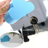 ✤宜家✤創意可愛雲朵超強磁鐵 鑰匙吸收納器 白雲 鑰匙掛 強力磁鐵收納