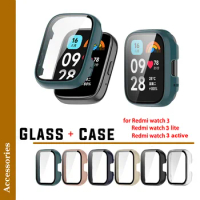 Hard PC Case+Screen Protector For Mi Watch Redmi Watch 3 Active Lite Watch3