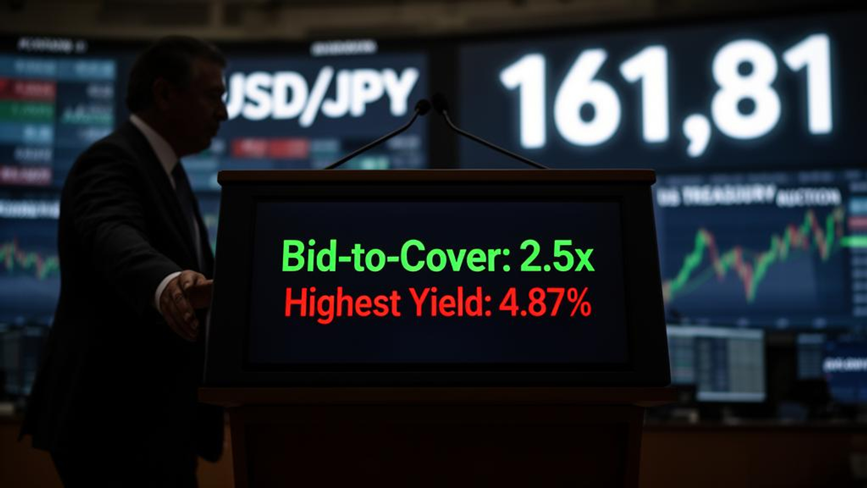 米7年債入札も不調、ドル円161円台後半で堅調―外国勢の需要減退鮮明に 