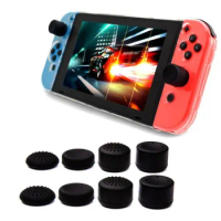 8pcs Silicone Extra Higher Thumb Stick Grip Cap Joystick Cover for Nintendo Switch Oled Lite NS Joy-Con Controller Thumbstick
