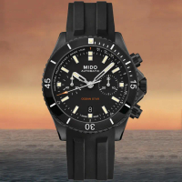 【MIDO 美度】OCEAN STAR 海洋之星 特別版 陶瓷錶圈 潛水機械計時腕錶 禮物推薦 畢業禮物(M0266273705100)