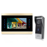 Color Video Door Intercom 2-way Communication Video Intercom Bcomtech High Quality 7 Inch 7 Inch TFT LCD Support Max.32g SD Card