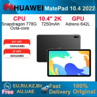 HUAWEI 2022 MatePad 10.4 Inch WiFi/LTE 6GB 64GB/128GB Tablet CPU Snapdragon 778G 4G Octa Core 7250mAh Eye Protection Education