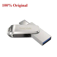 Sandisk USB 1TB Flash Drive 32G 64GB 128GB Type-C OTG USB 3.1 Memory Stick 256GB 512GB Mini U Disk SDDDC4 Pendrive High Speed