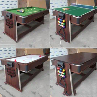Multifunctional Four-in-one Billiard Table, Rotating Billiard Table, Table Tennis Table, Ice Hockey Table, Conference Table