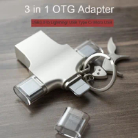 NEW OTG lightning USB adapter for Micro Andriod USB-C converter for lightning flash drive adapter for ipad iphone Android phone