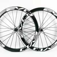 700C Road Disc Brake carbon wheels 45mm depth 26mm width clincher/tubular/tubeless Disc Bike carbon wheelset with EVO decals