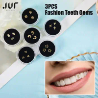 3/4/5pcs/Box Dental Tooth Gem Imitation Teeth Crystal Ornament Tailor-made Various Shape Beauty Diamond Jewelry Oral Decoration