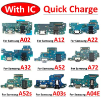 For Samsung A02 A12 A22 A32 A52 A72 A52s A03 A03s A04E 4G 5G USB Charging Port Dock Charger Connector Board Flex Cable