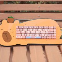 ECHOME Capybara Keycap Set Animal Artisan Keyboard Caps Custom Cute KeyCaps for Mechanical Keyboard Capivara Gaming Accessories