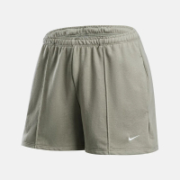 【NIKE 耐吉】短褲 法式毛圈 休閒 女 AS W NSW NK CHLL FT MR 4IN SHO 淺軍綠(HF6941320)