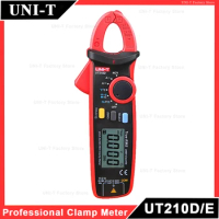 UNI-T UT210E UT210D Amperimetric Clamp Meter AC DC Digital Professional Multimeter True RMS Mini Pliers Ammeter Voltmeter