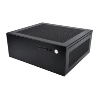 Mini PC Case Small Game PC Case For Table Tiny Desk Table Chassis PC Case Chassis PC Case Fits Desktops Bookshelves Cabinets