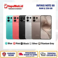 INFINIX NOTE 60 8/256 GB 5G GARANSI RESMI INFINIX TERMURAH Titanium