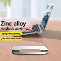 Zinc Alloy Notebook Support Laptop Stand for Desk Foldable Holder for Macbook iPad Base Bracket Laptop Accessories Cooling Base