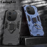 Sarung VIVO iqoo 12 Pro, Pendirian Perisai Kalis Kejutan dengan Pemegang, Cincin Penyerap Kereta, Pe