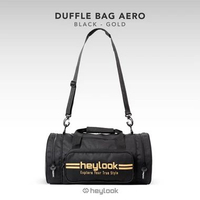 Tas Olahraga Tas Gym Tas Fitness Pria Duffle Bag AERO Tas Mudik Tas Pulang Kampung BLACK GOLD