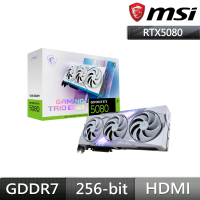 MSI 微星 RTX 5080 16G GAMING TRIO OC WHITE 白龍 顯示卡(組合包-2)