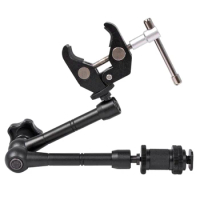 11-Inch Adjustable Magic Transfer Arm, 11-Inch Hand-Held Magic Arm, Used For Camera Photos, LED Lights